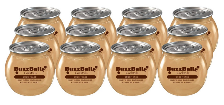 BuzzBallz Cocktails | Choc Tease | Multipack | 12 x 200ml