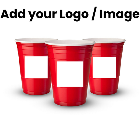 Personalised Red Cups | x50 | 450ml / 16 oz