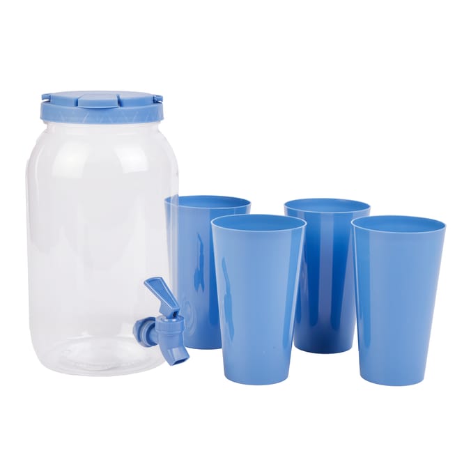 Drink Dispenser with X4 Cups