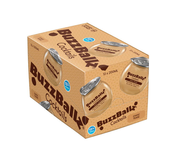 BuzzBallz Cocktails | Choc Tease | Multipack | 12 x 200ml
