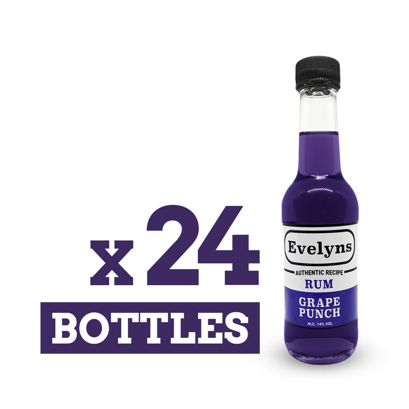 Evelyns Rum Punch | Grape | X24 Bottles | 15% Vol | 290ml